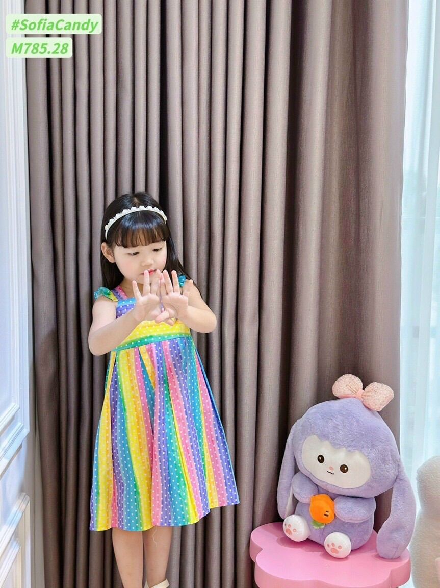 Đầm dây mẫu siêu đẹp của mùa hè 2023 của sofiacandy cao cấp Size 10-40kg