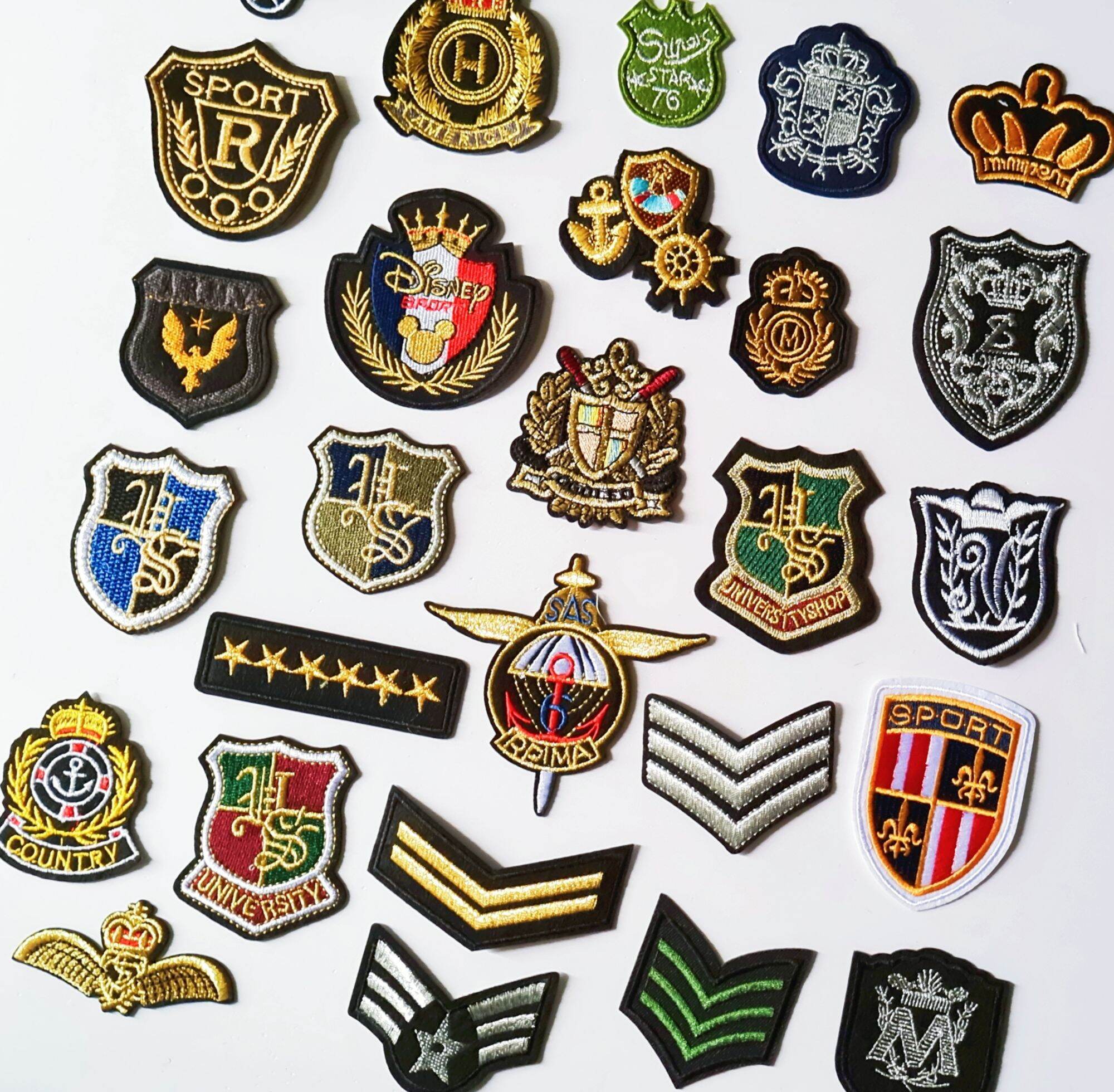 Set 5 Miếng Huy Hiệu Thêu / Patch/Logo Cao Cấp MS44E2WY