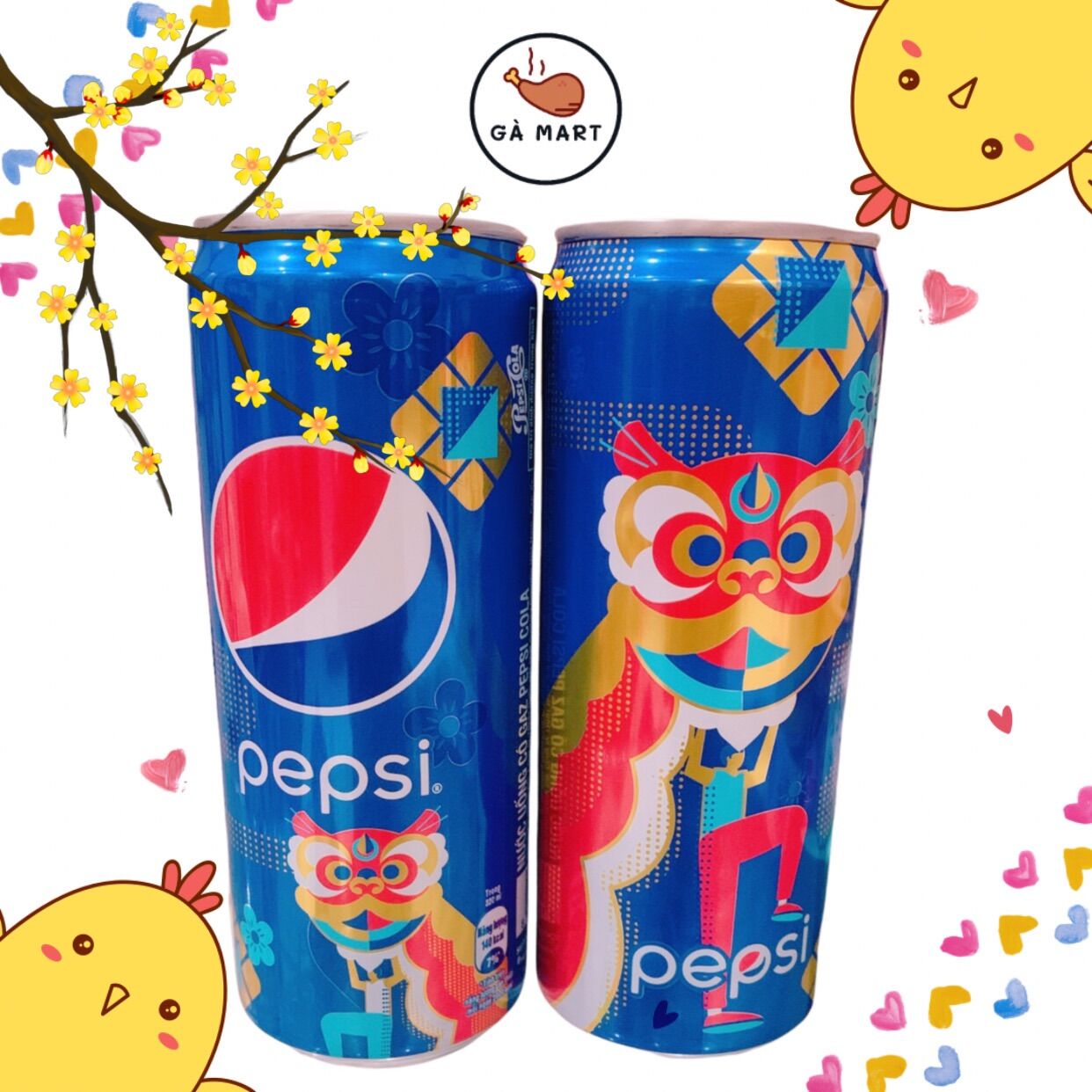 [HCM] Pepsi Cola Lốc 6 Lon x 320ml