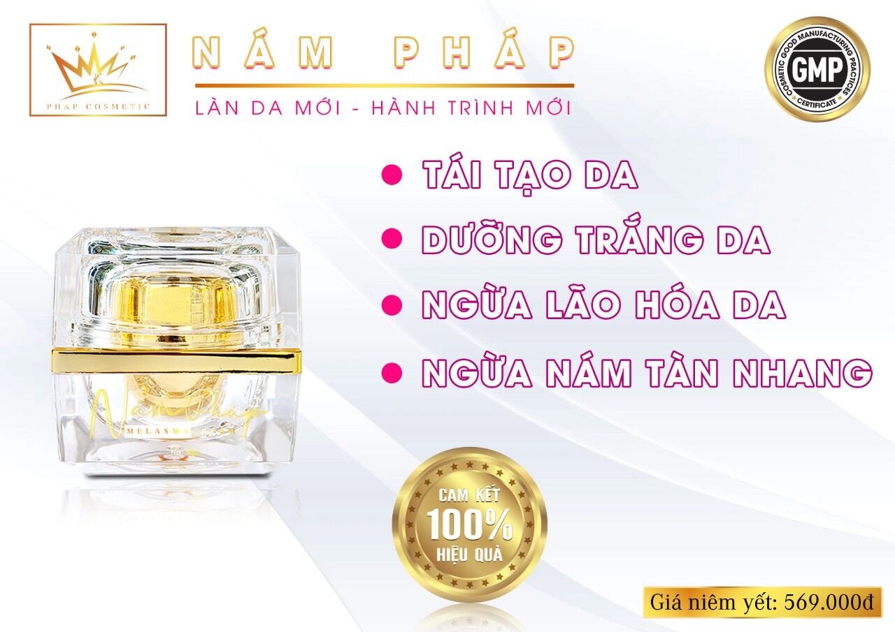 Kem giảm nám trắng da pháp cosmetic
