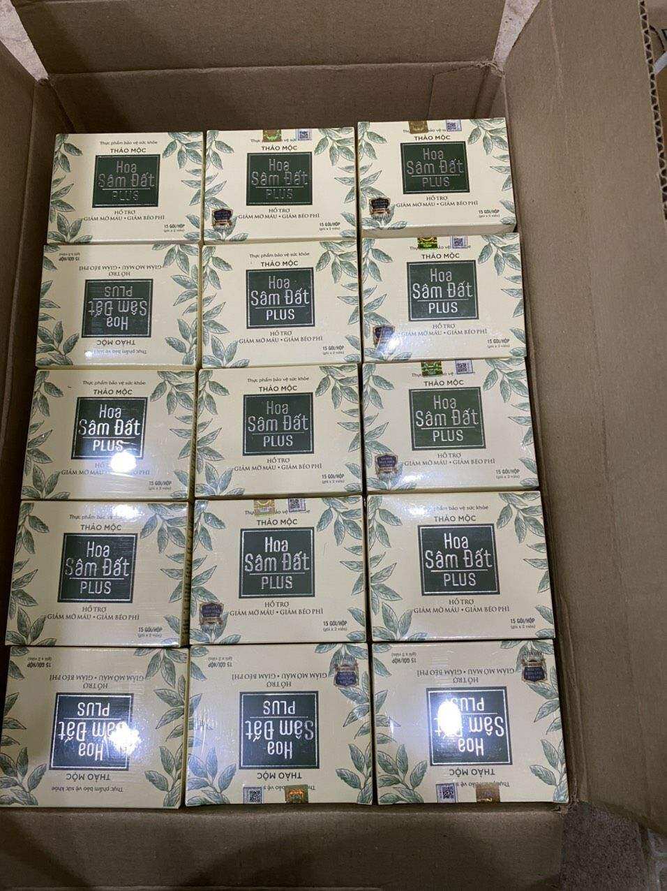Trà hoa sâm đất plus mẫu mới dạng viên hộp 30 viên