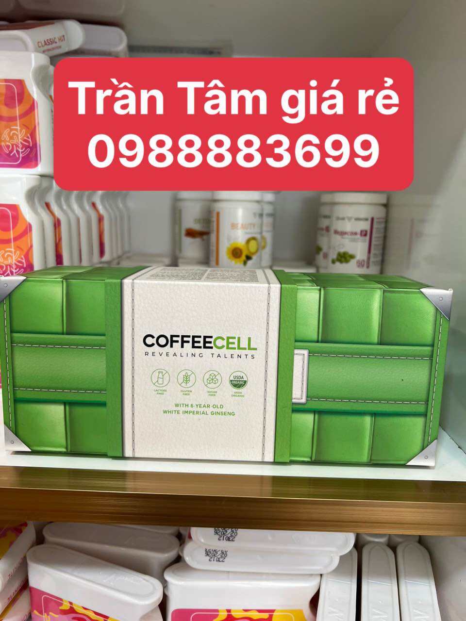 Trà xanh COFFEECELL với nhân sâm hoàng đế - Nâng cao hệ miễn dịch, đào thải độc tố