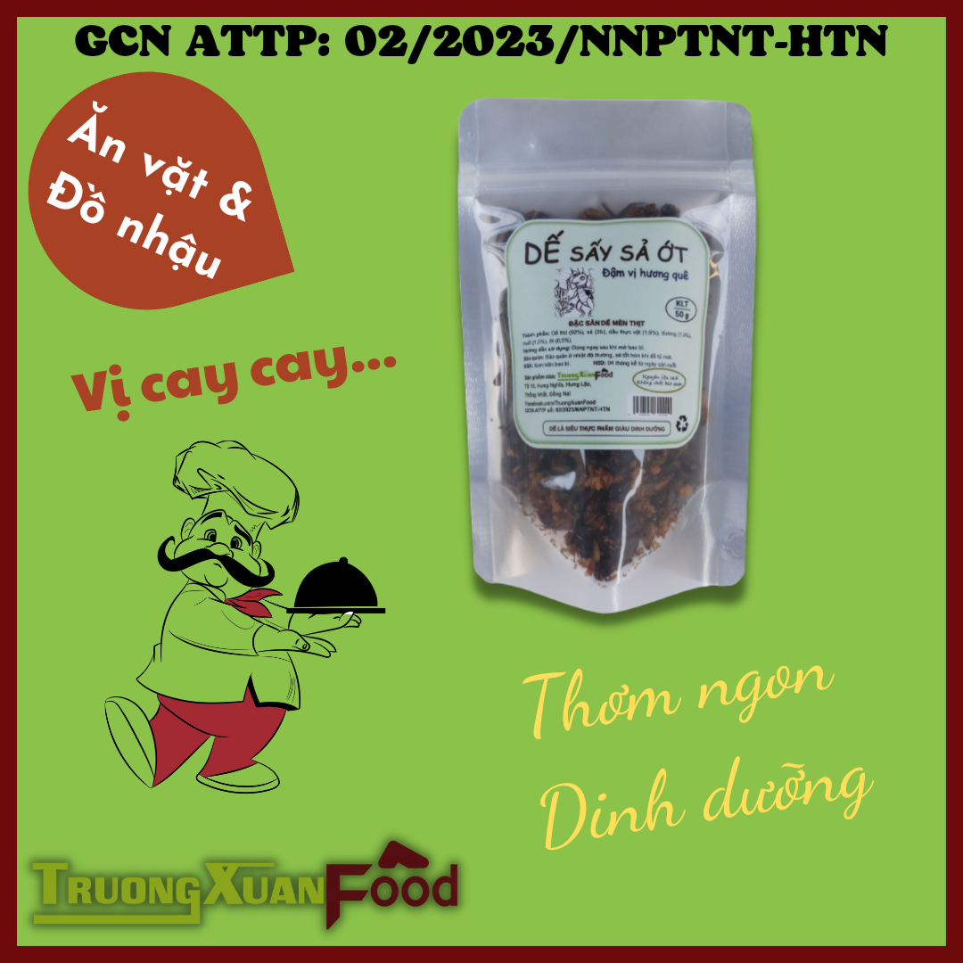 Dế Sấy, Dế Sấy Sả Ớt, Thực Phẩm Sấy Khô, Thực Phẩm Khô Ăn Liền, Ăn Vặt, Đồ Nhậu
