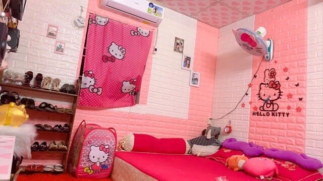 [Freeship MAX] Màn rèm HelloKitty PR 180*180cm
