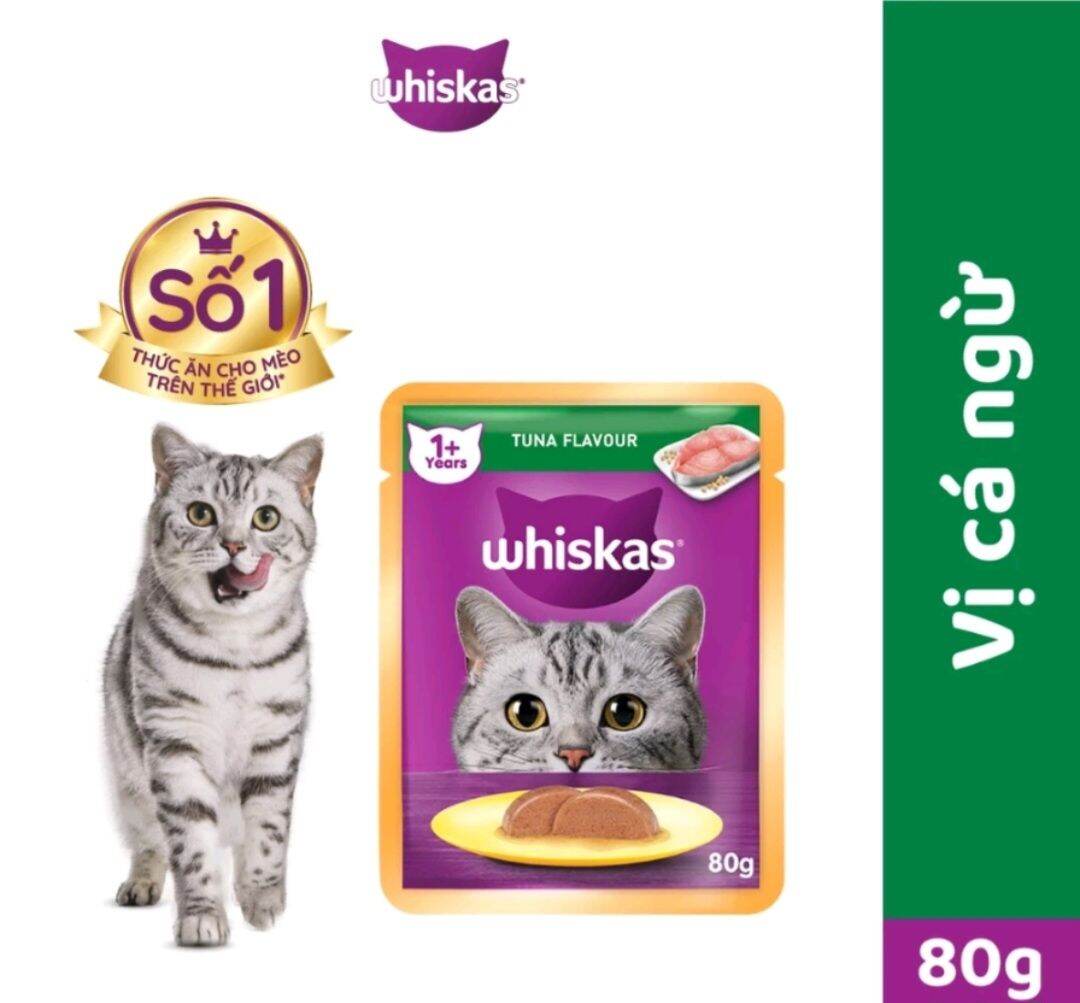[Q12]PATE WHISKAS 80G CHO MÈO THƠM NGON,DINH DƯỠNG, ĐỦ VỊ-PATE CHO MÈO MỌI LỨA TUỔI