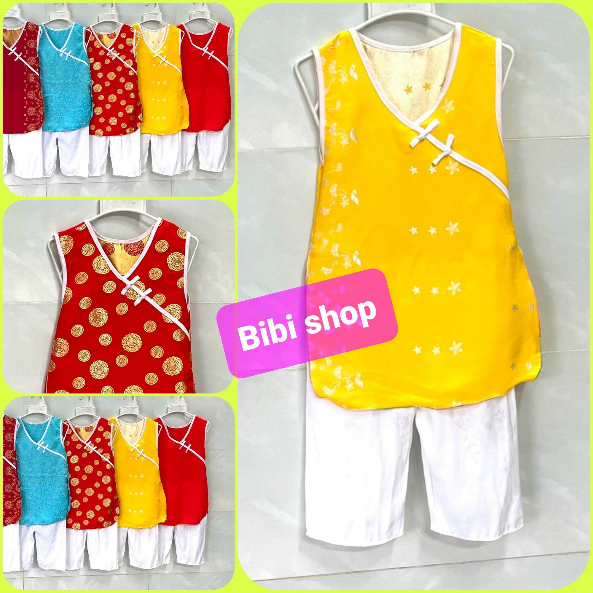 💥 2 Bộ áo dài Tết bé gái 12-18kg