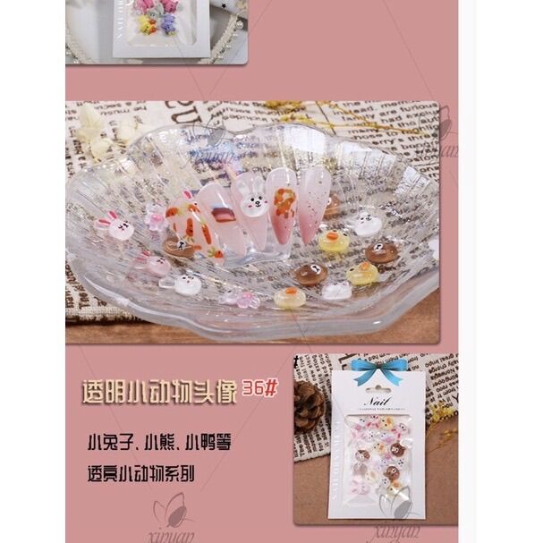 CHARM THỎ GẤU 20viên