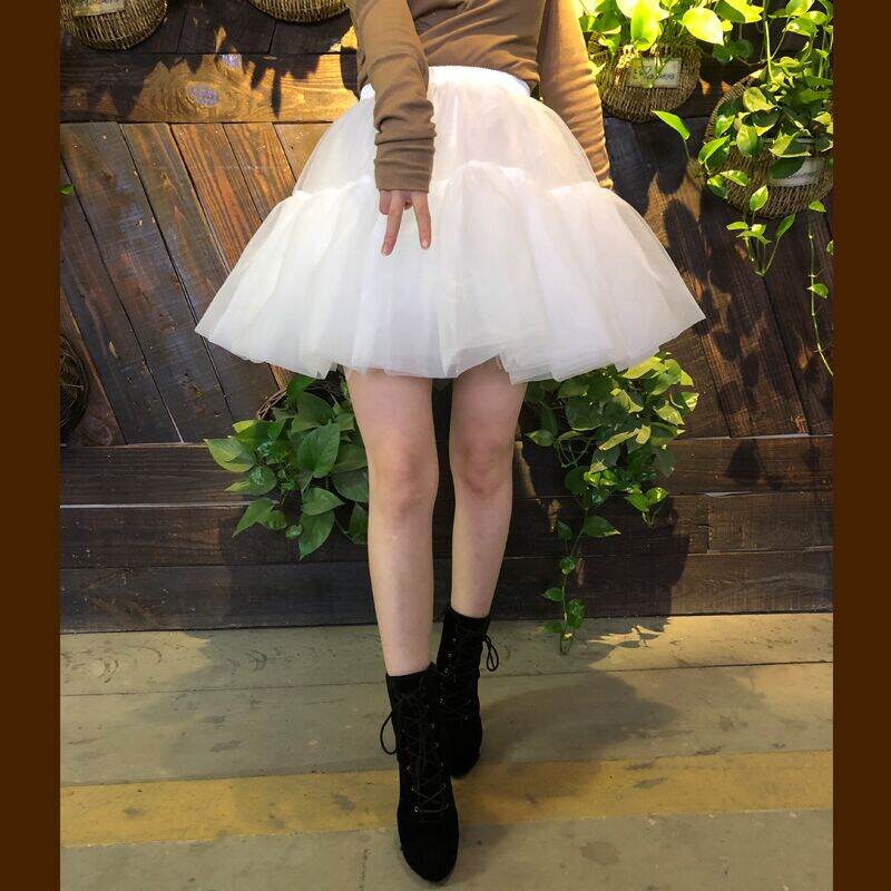 Váy Tùng Phồng Váy Không Xương Bạo Lực Voan Mềm Lolita Lolita Chân Váy Váy Bồng Cô Gái Dịu Dàng Thường Ngày Cosplay