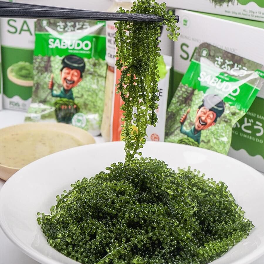 Rong nho combo 3 gói Tách Nước Cao Cấp Sabudo + gói sốt mè rang Kewpie