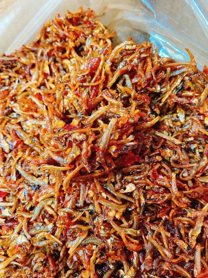 Cá Cơm rim mắm tỏi ớt Cực Ngon 250G