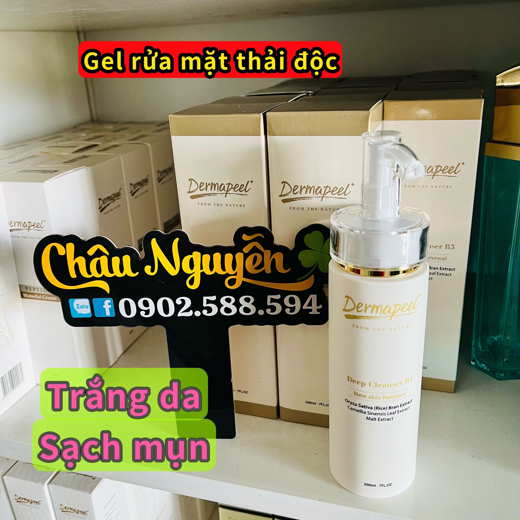 Gel rửa mặt thải độc Dermapeel