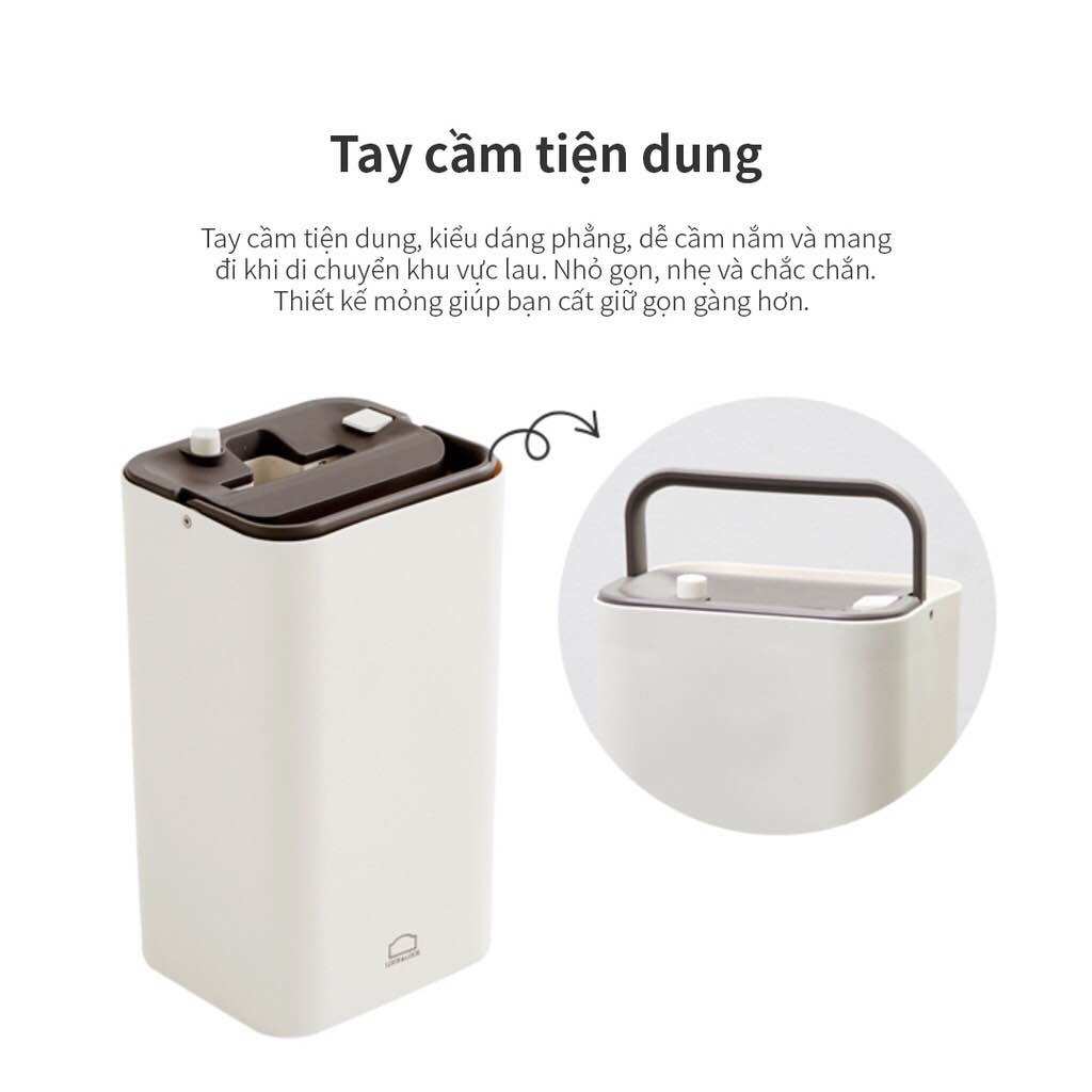 [HCM]Bộ cây lau nhà Lock&Lock Squeeze Flat Mop ETM471
