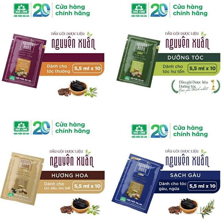 Lẻ 1️⃣ Gói Dầu Gội Nguyên Xuân 5.5ml 🌸 Dành Cho Tóc Gàu Ngứa🌸