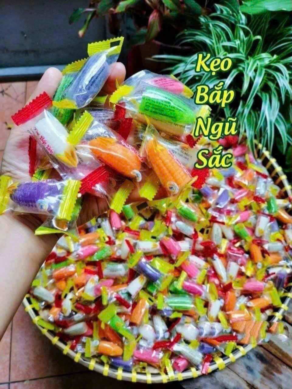 KẸO DẺO BẮP CÓ NHÂN/ MIX ĐỦ VỊ 1kg