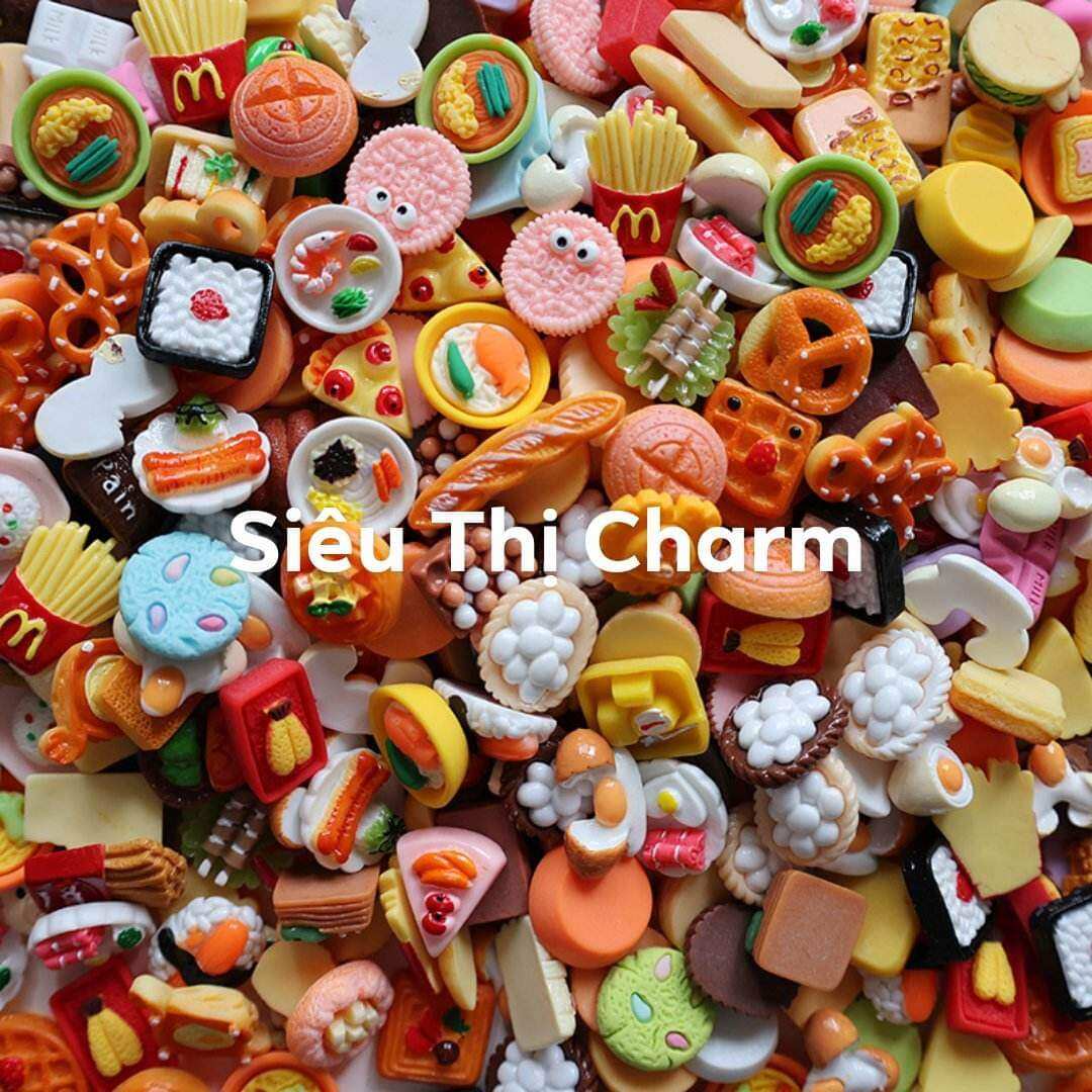 Túi 50/100 charm đồ ăn ngẫu nhiên