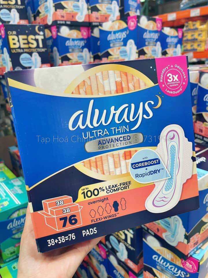 Băng vệ sinh Always Ultra Thin Mỹ ( có cả ngày và đêm )