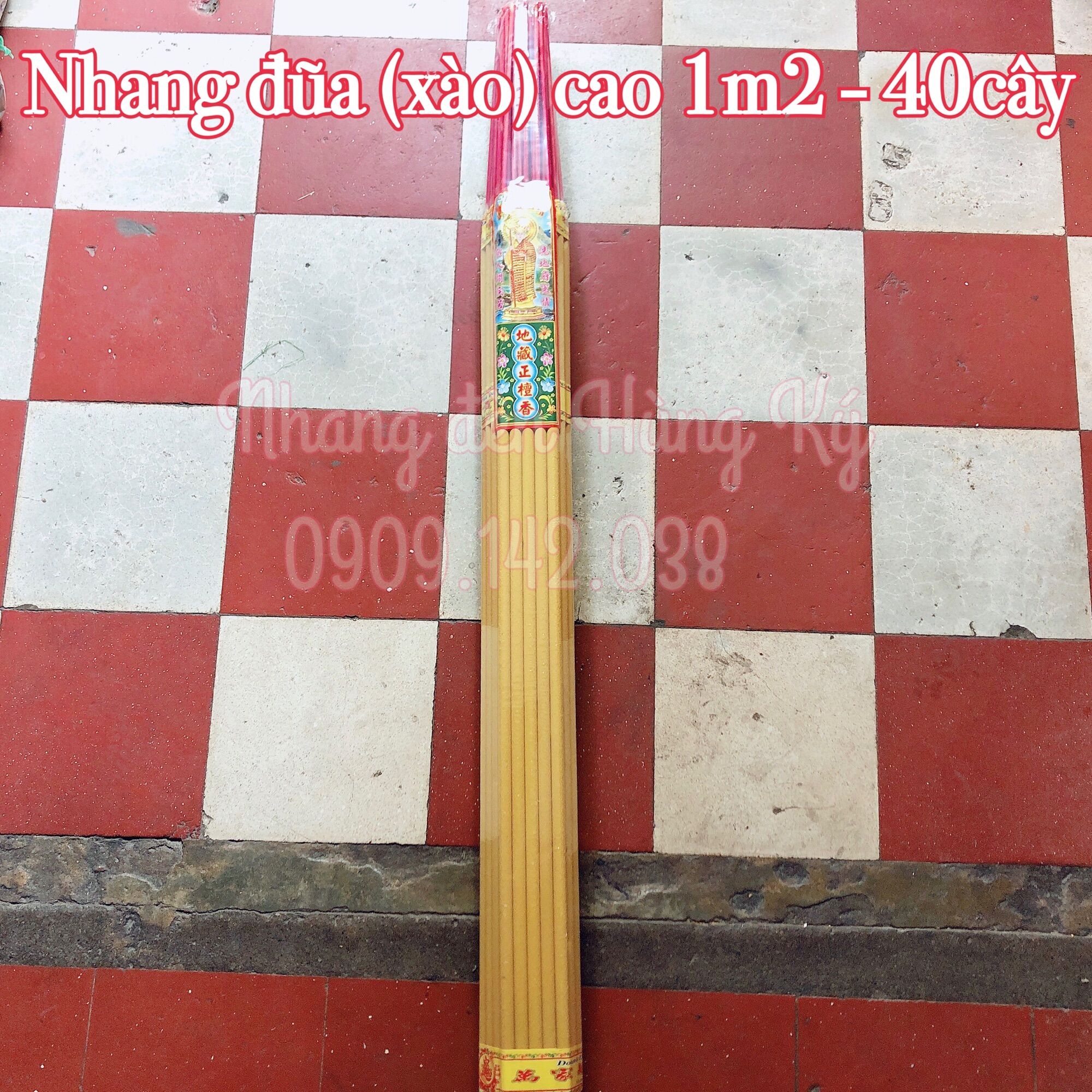 Set 2bó Nhang đũa trầm hương cao 1m2 40cây bó