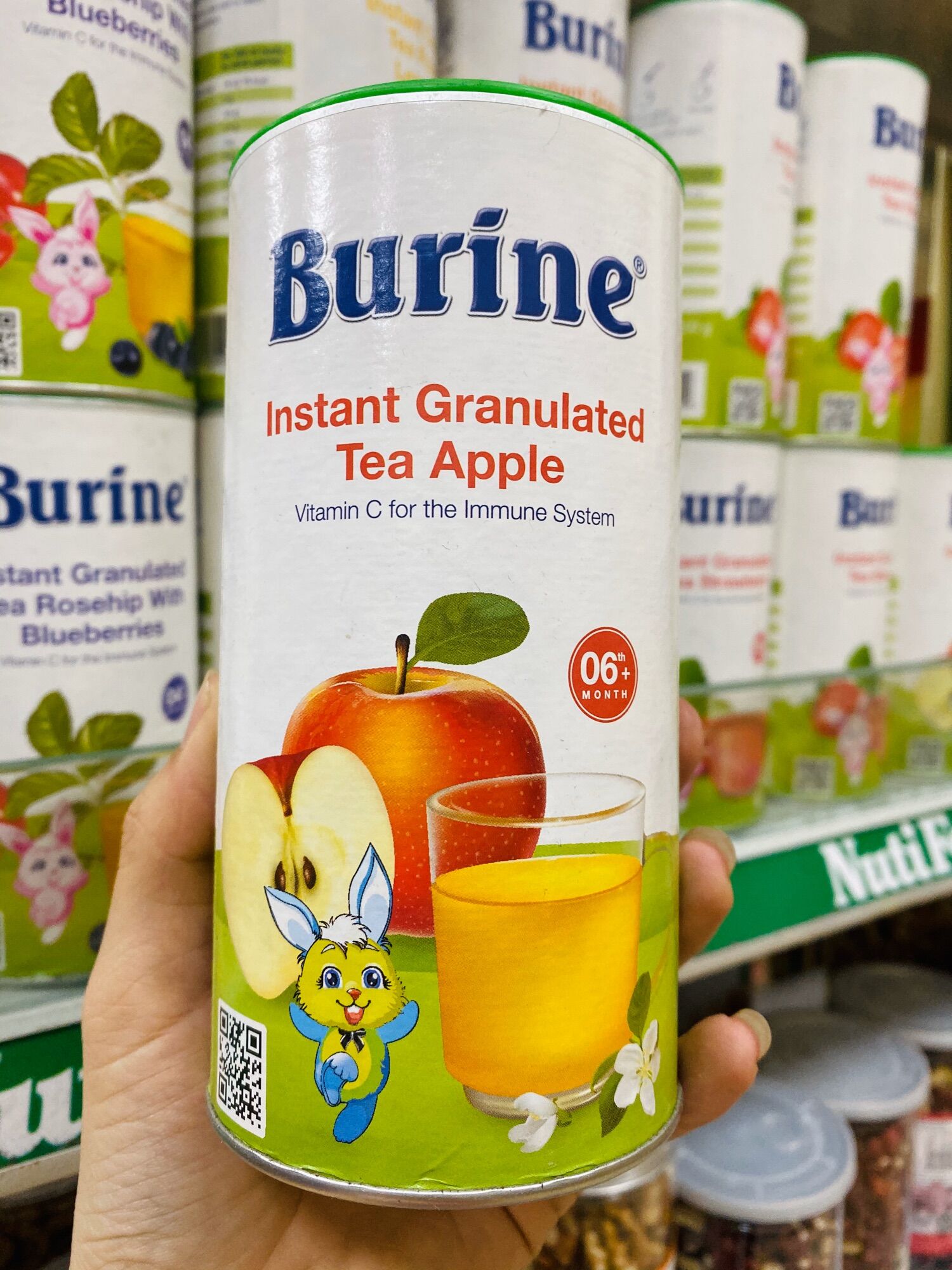 Trà cốm cho bé Burine đủ vị 200g Date 2023