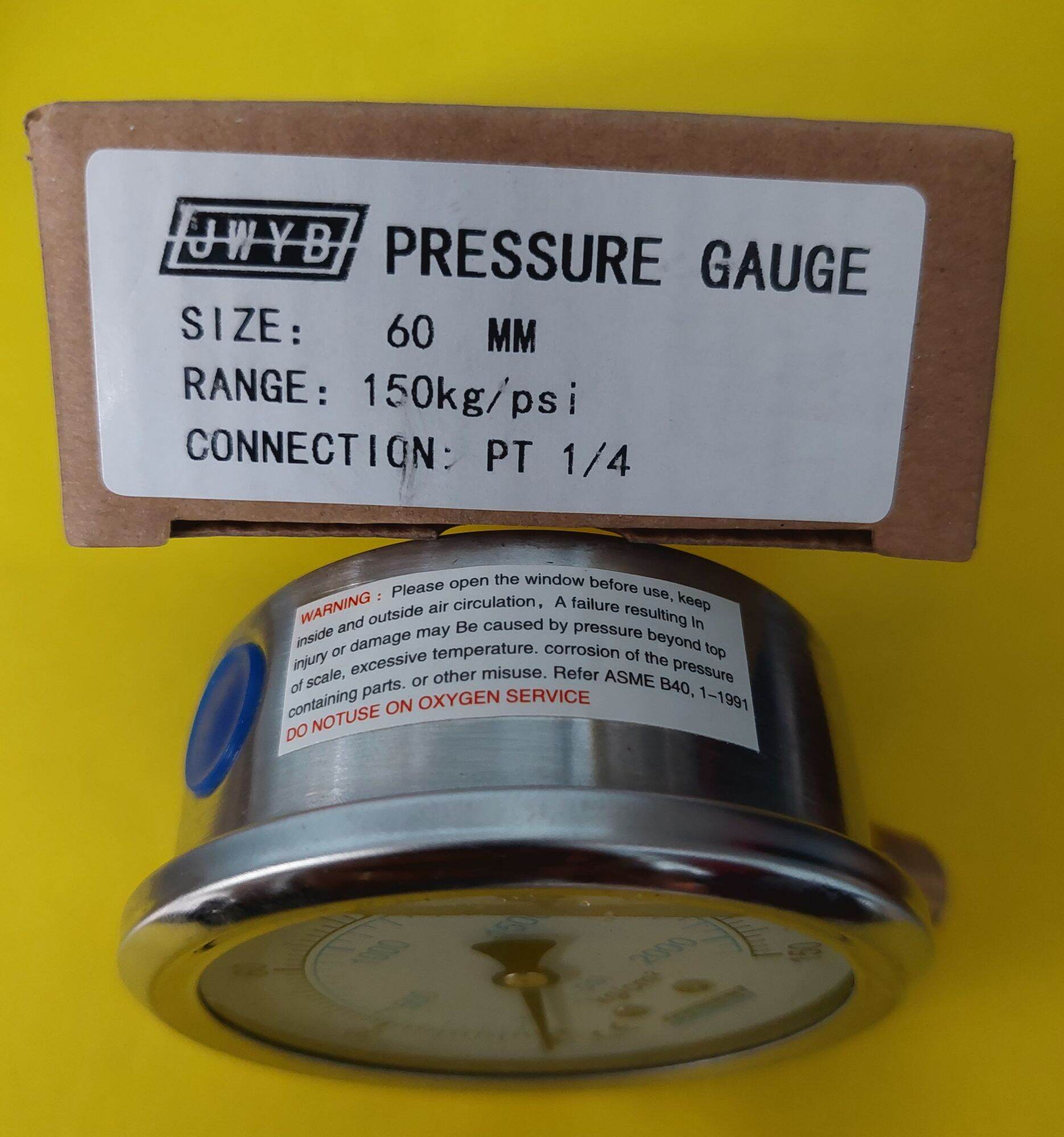 Đồng hồ thủy lực khí nén 150kg (mặt 60mm)