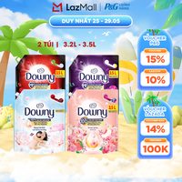 Combo 2 Nước Xả Vải DOWNY Hương Nước Hoa Cao Cấp Đam Mê/ Huyền Bí/ Tinh Khôi/ Korean Spring Túi 3.5L/3.2L