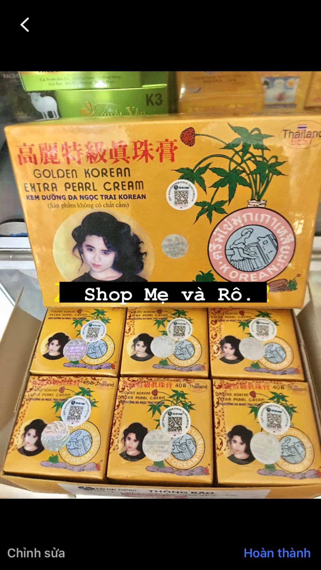 Sỉ 1 lố 12 hủ kem sâm vàng