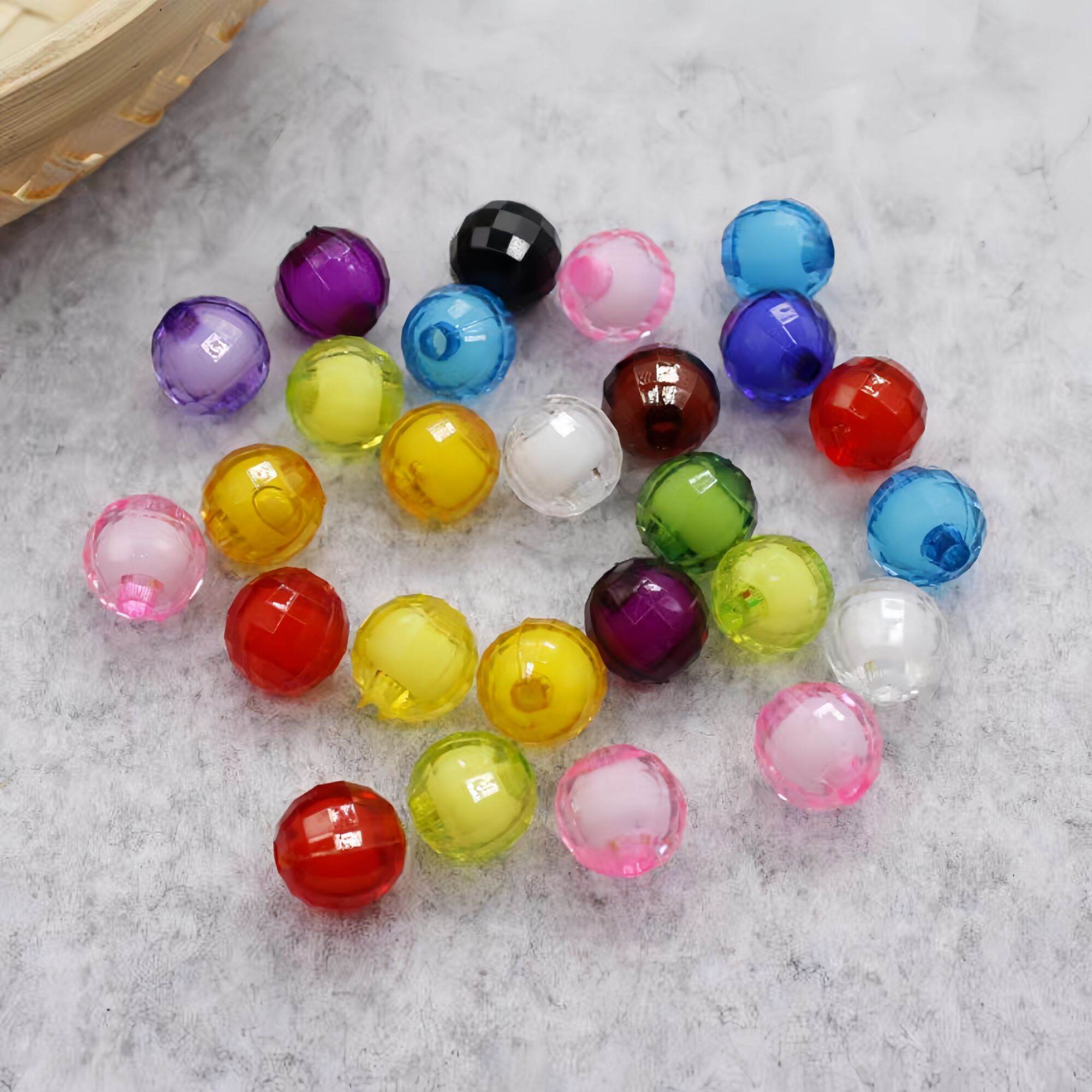 100g hạt cườm tron cỡ nhiều màu trang trí làm vòng tay 8-10mm diy