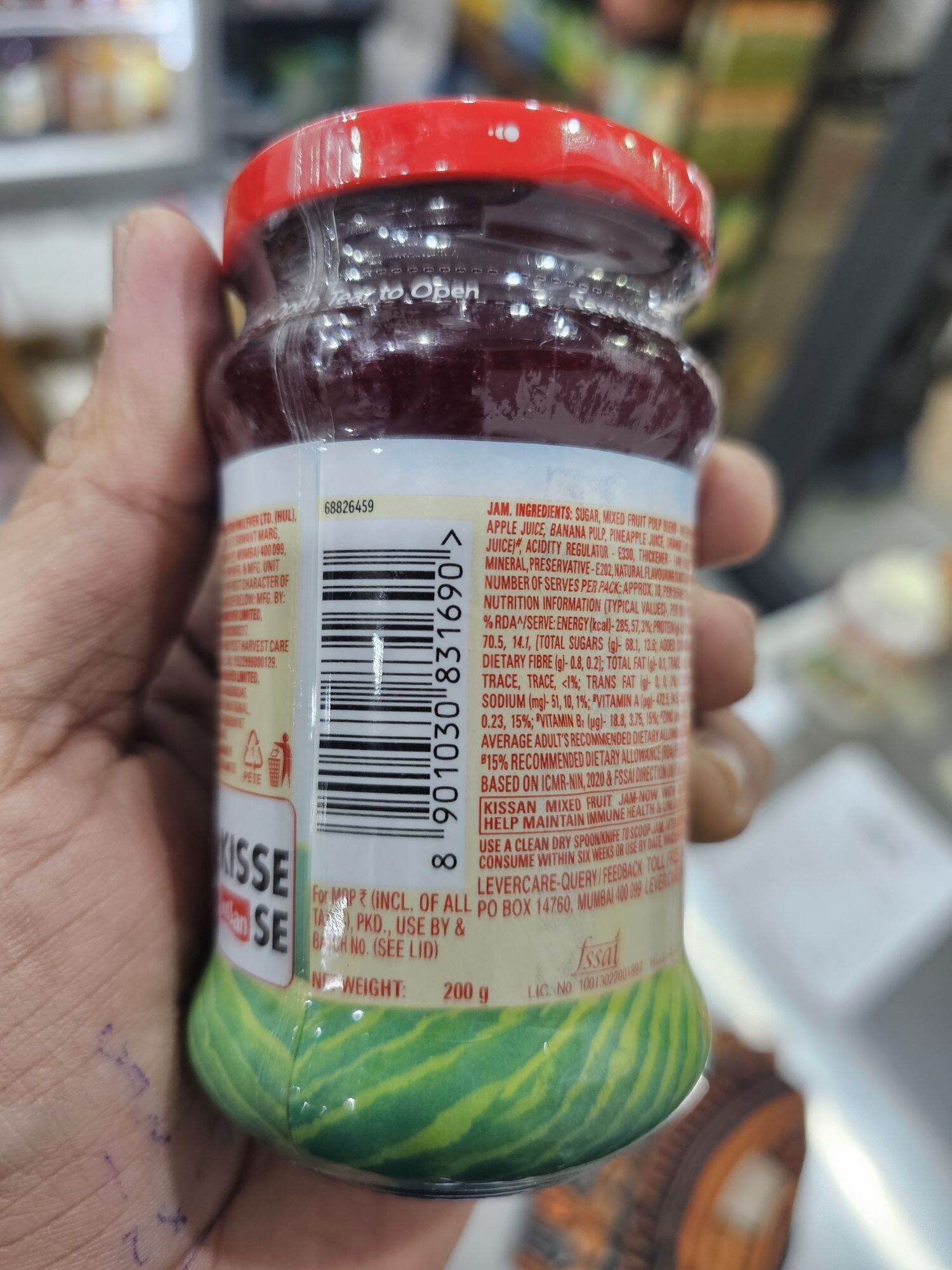 Kissan Mixed Fruit jam - Mứt hoa quả Ấn Độ (500g)