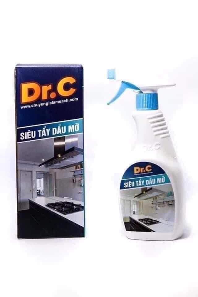 Siêu tẩy dầu mỡ nồi xoong chảo bếp Dr.C 500Ml