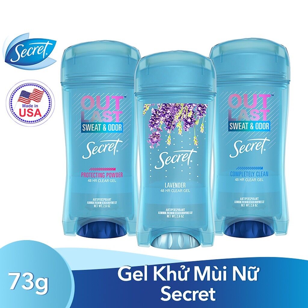 Lăn khử mùi nữ Secret Clear Gel 73g