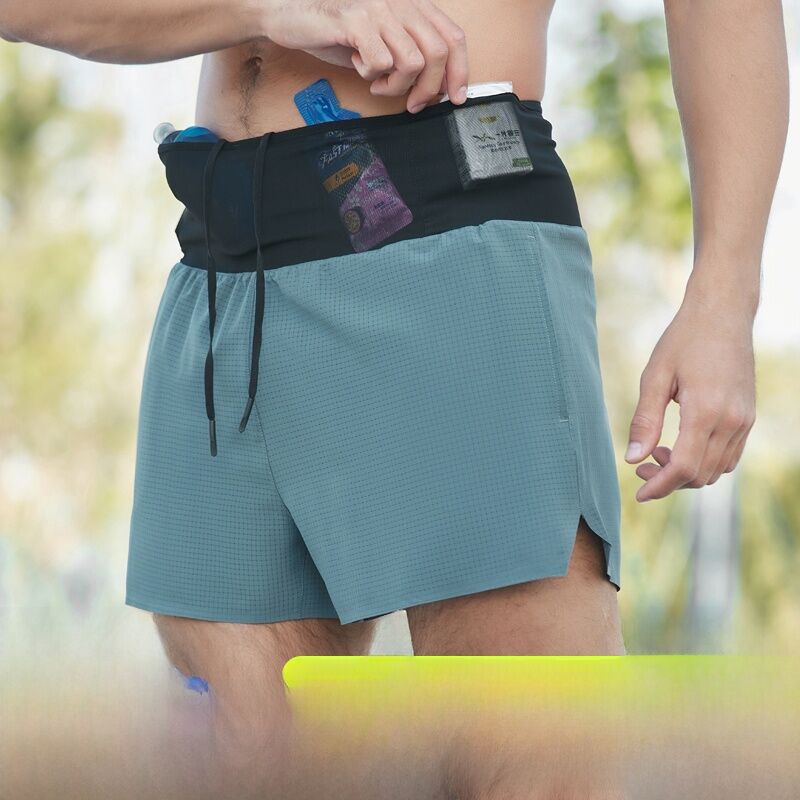 Quần Short Chạy Bộ Nam Chuyên Nghiệp Quần Chạy Bộ Marathon Ba Điểm Nhanh Khô Có Túi Đựng Điện Thoại 