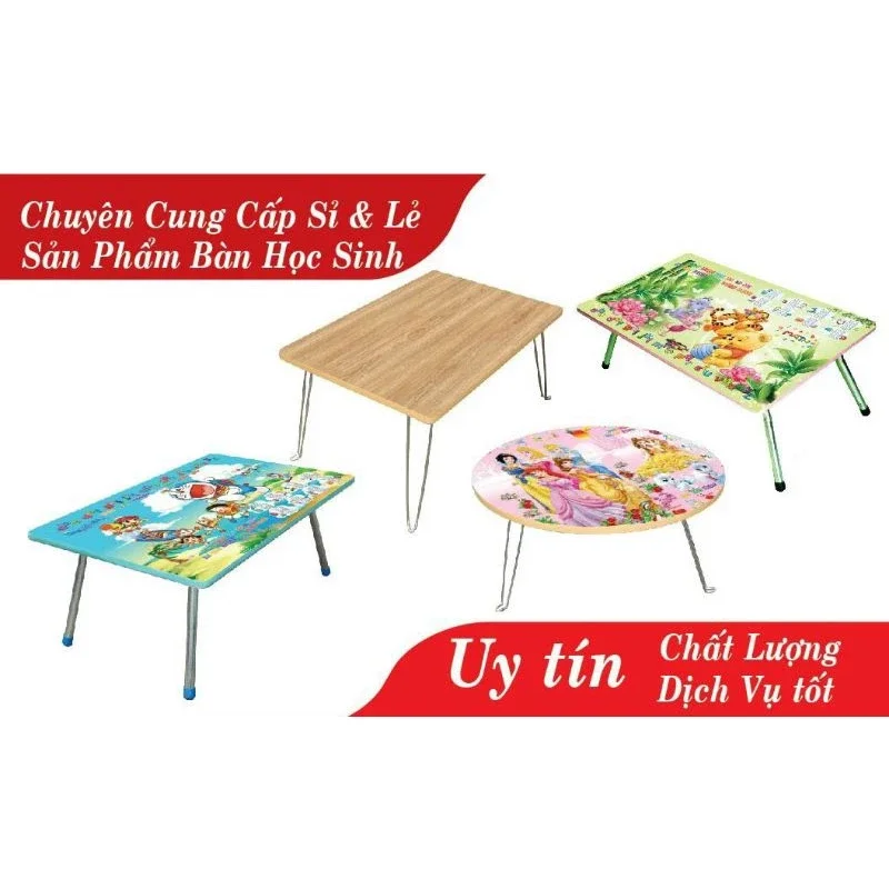 Bàn Học Sinh Gấp Gọn Đủ Size