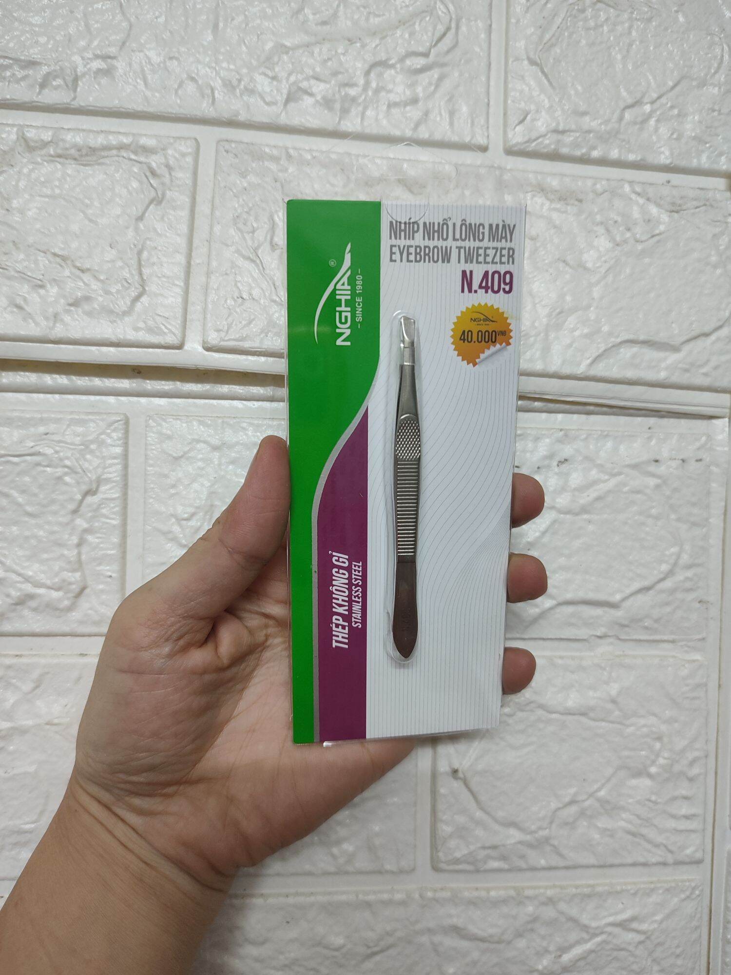 Nhíp nhổ lông mày Kềm Nghĩa N409 chính hãng