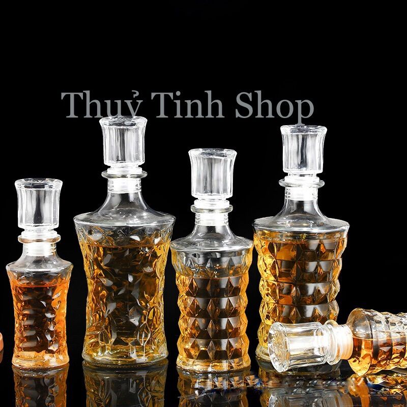 Bình, Chai đựng rượu thuỷ tinh đẹp cao cấp 750ml mẫu số 11