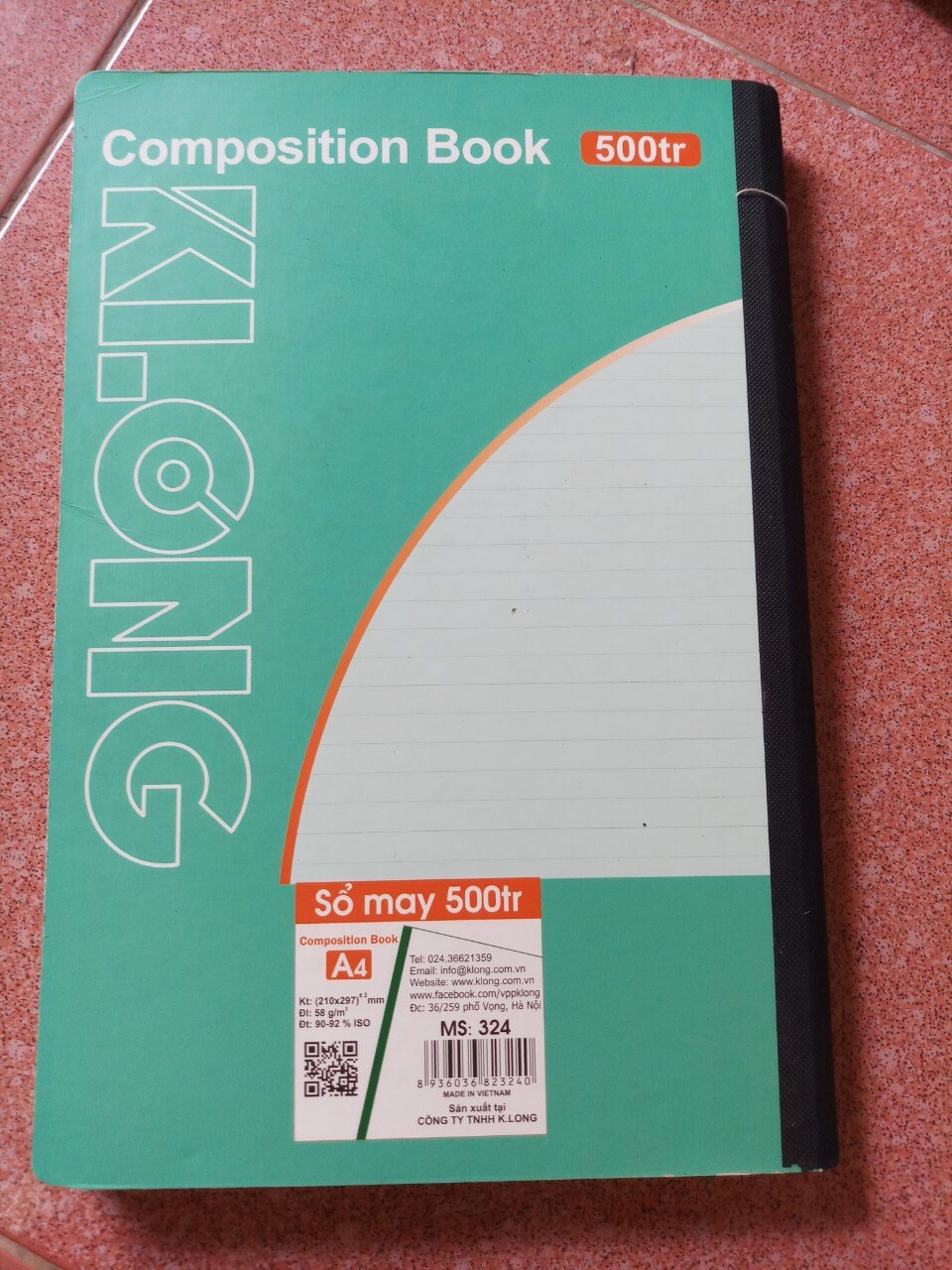sổ Klong A4 mã số 324 ( 500 trang) 56k 1 quyển