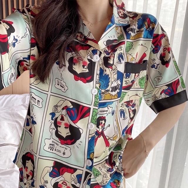 Bộ Lụa Áo Cộc Quần Dài Chất Lụa Đẹp