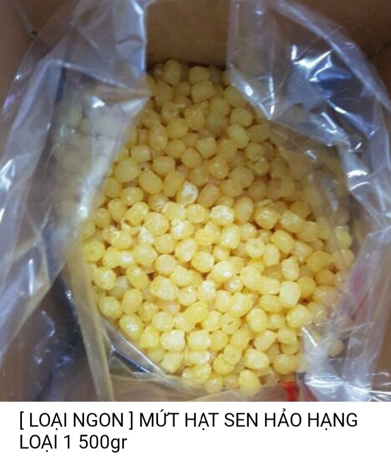 mứt hạt sen  loại ngon dac biệt 500 g