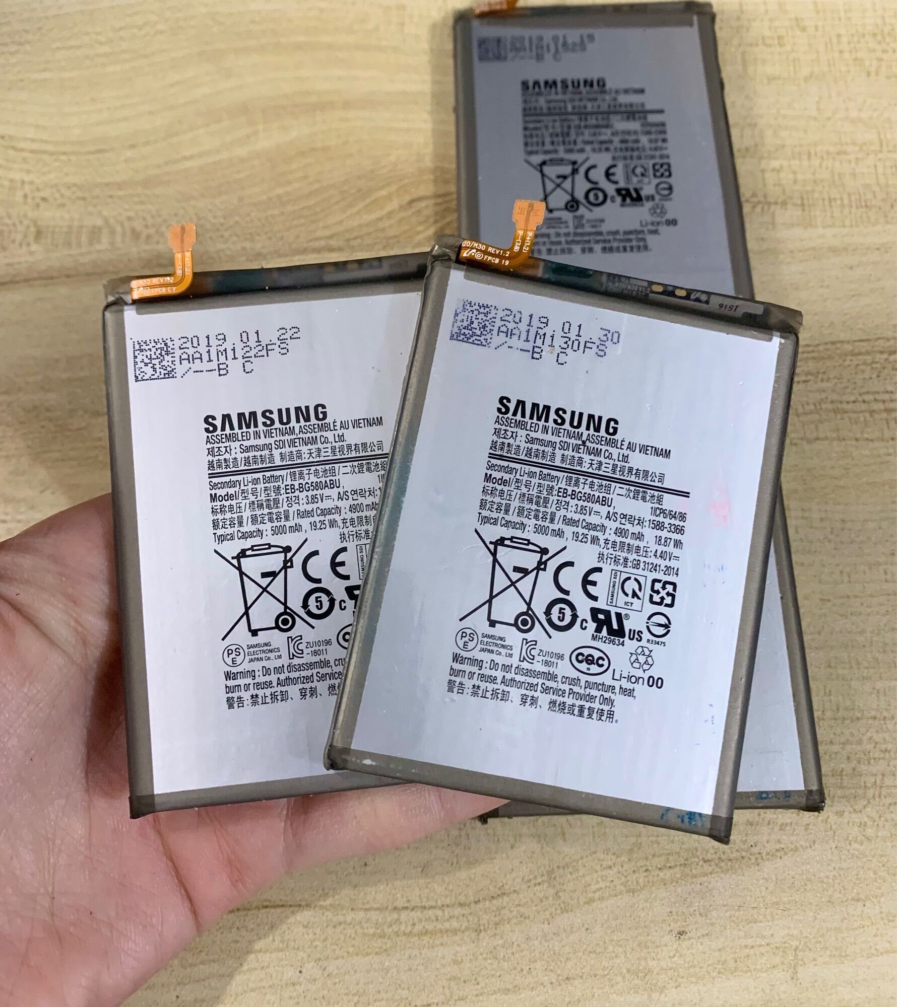 Pin samsung m20 2019 / m30s / m21 eb- bg580abu zin hàng cao cấp.