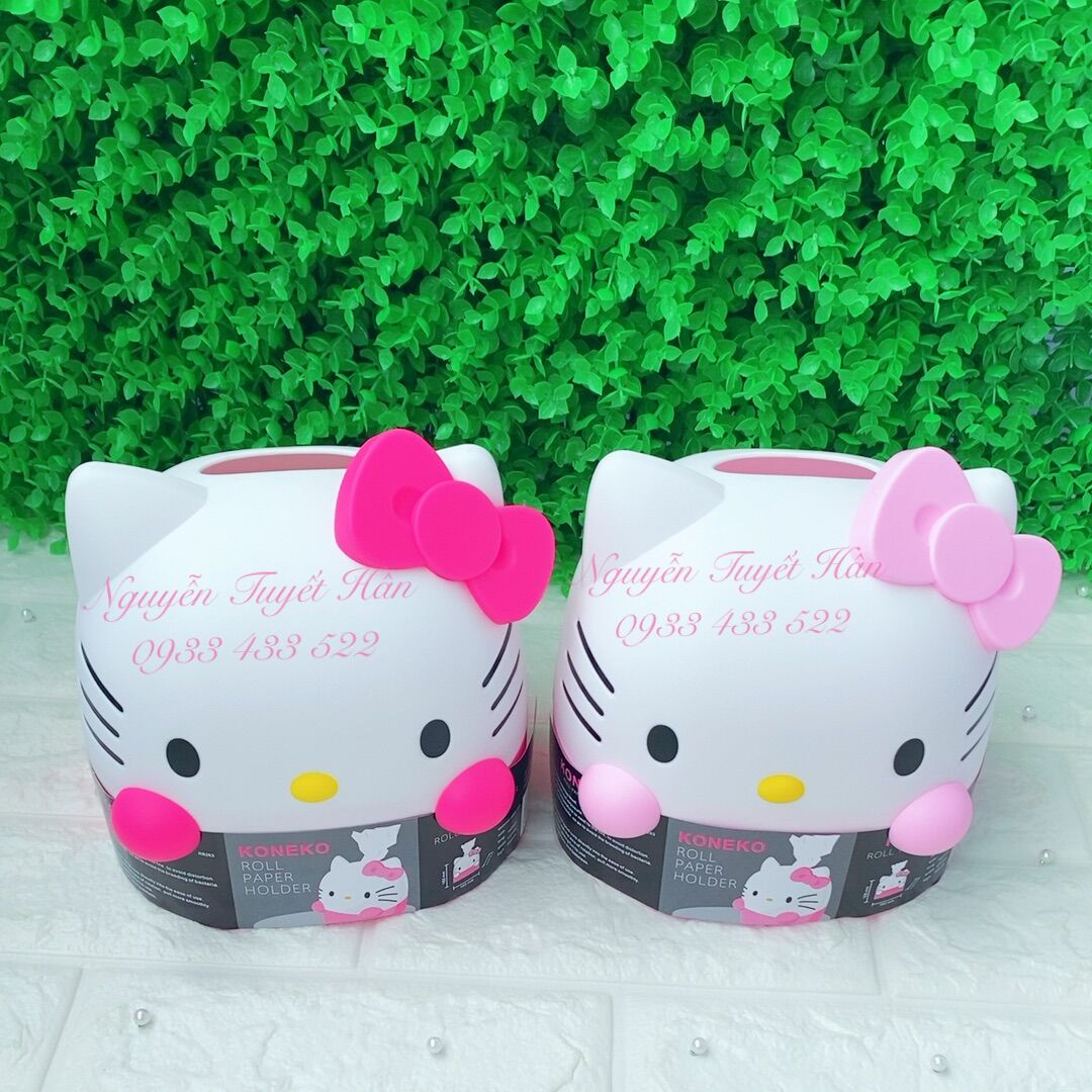 Hộp đựng khăn giấy cuộn Hello Kitty