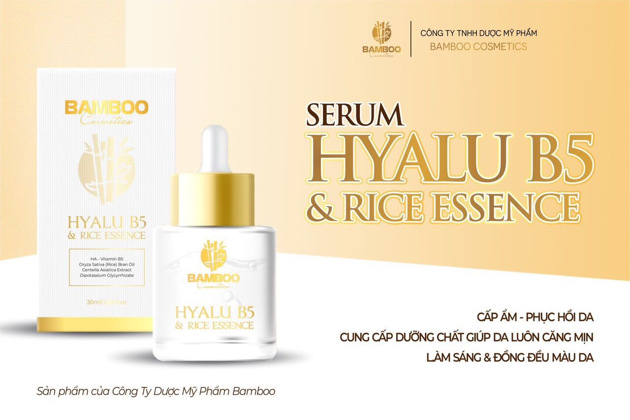 Serum B5 Bamboo chai 20ml,30ml- Phục hồi da, căng bóng,dịu da