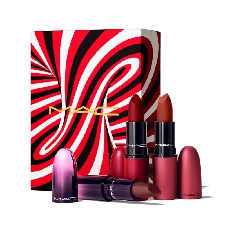 [Son MAC, bill Mỹ] SET SON LÌ MAC MACYS HOLIDAY - 3 THỎI FULLSIZE