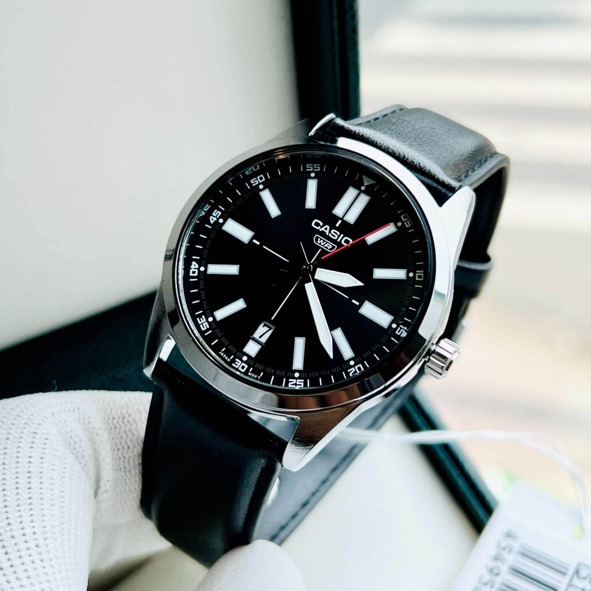 Đồng Hồ Dây Da Casio MTP-VD02L Chính Hãng