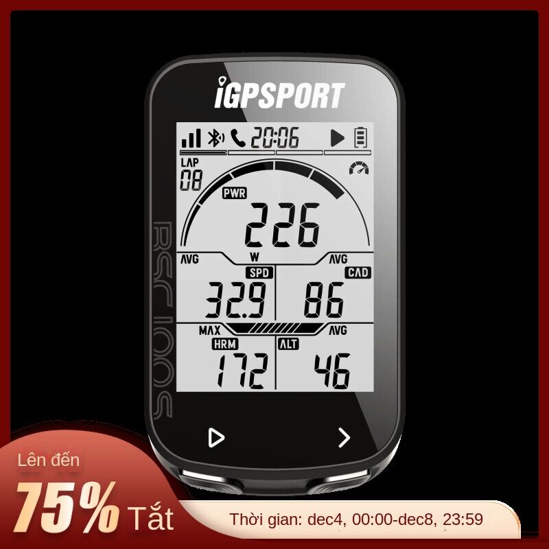 Định Vị GPS Xe Máy Tính BSC100S Chu Kỳ Không Dây Đồng Hồ Đo Tốc Độ Xe Kỹ Thuật Số Đồng Hồ Bấm Giờ Đi Xe Đạp Đồng Hồ Đo Đạp Xe Máy Tính