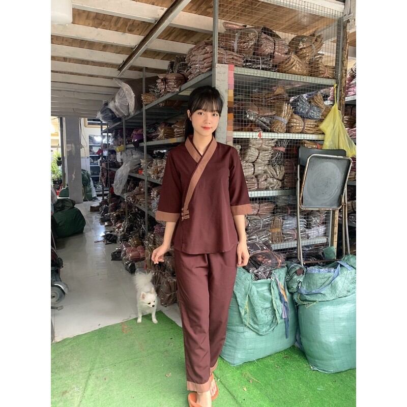 [HCM]Đồ lam đi chùa - Xéo 3 Nút kate