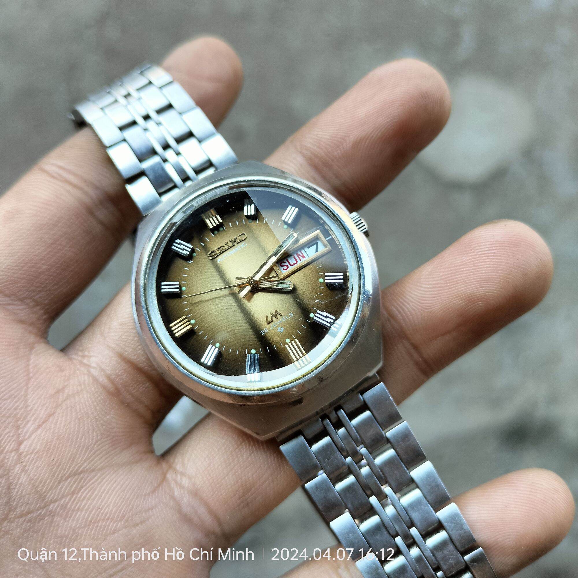 Vintage seiko lm automatic 5606-7300 25jewels