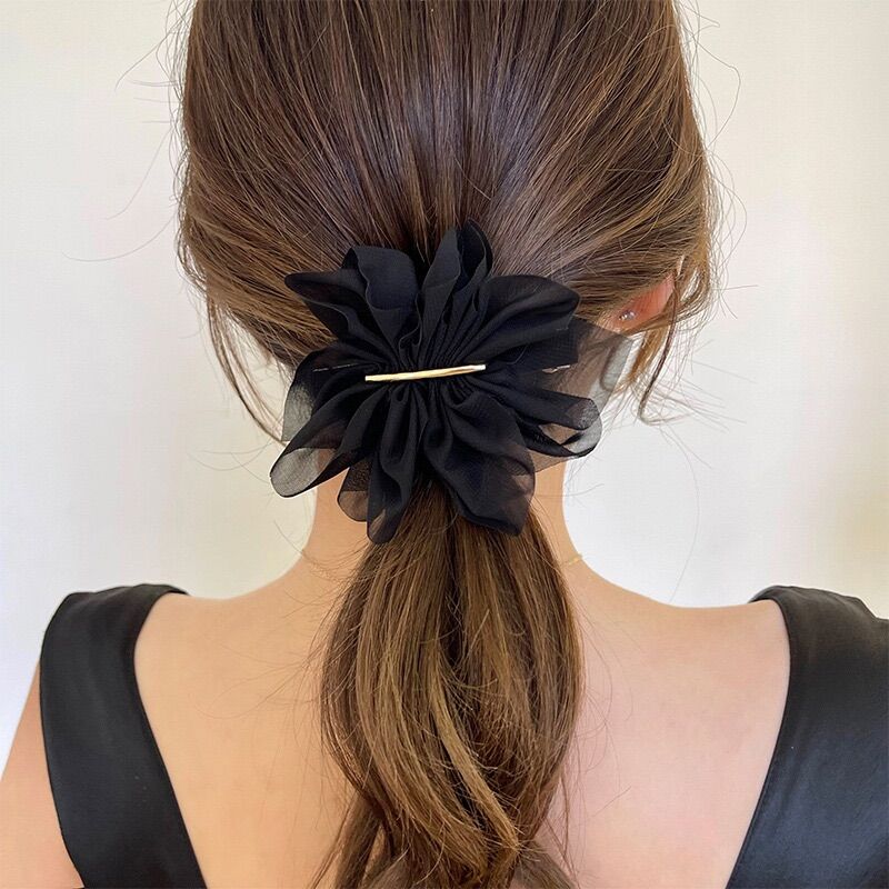 Kẹp Tóc Hoa Vải Chiffon Cao Cấp Thời Trang Hàn Quốc Cho Nữ