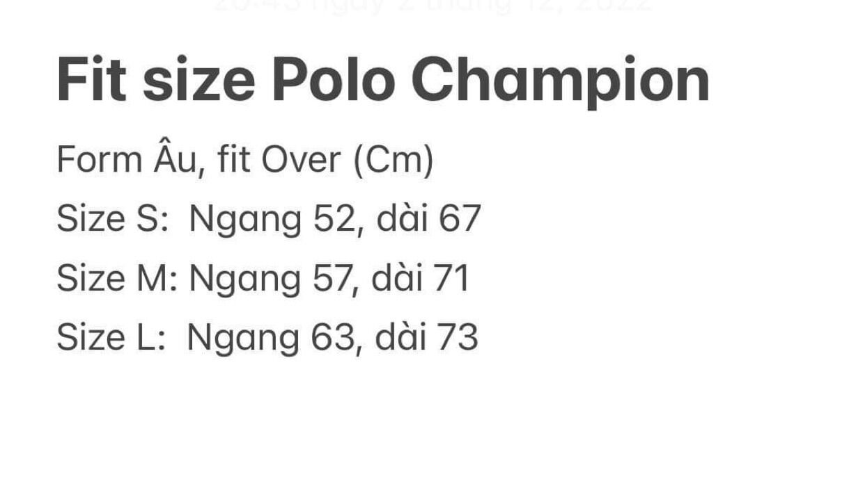 Áo Polo CHAMPION chính hãng