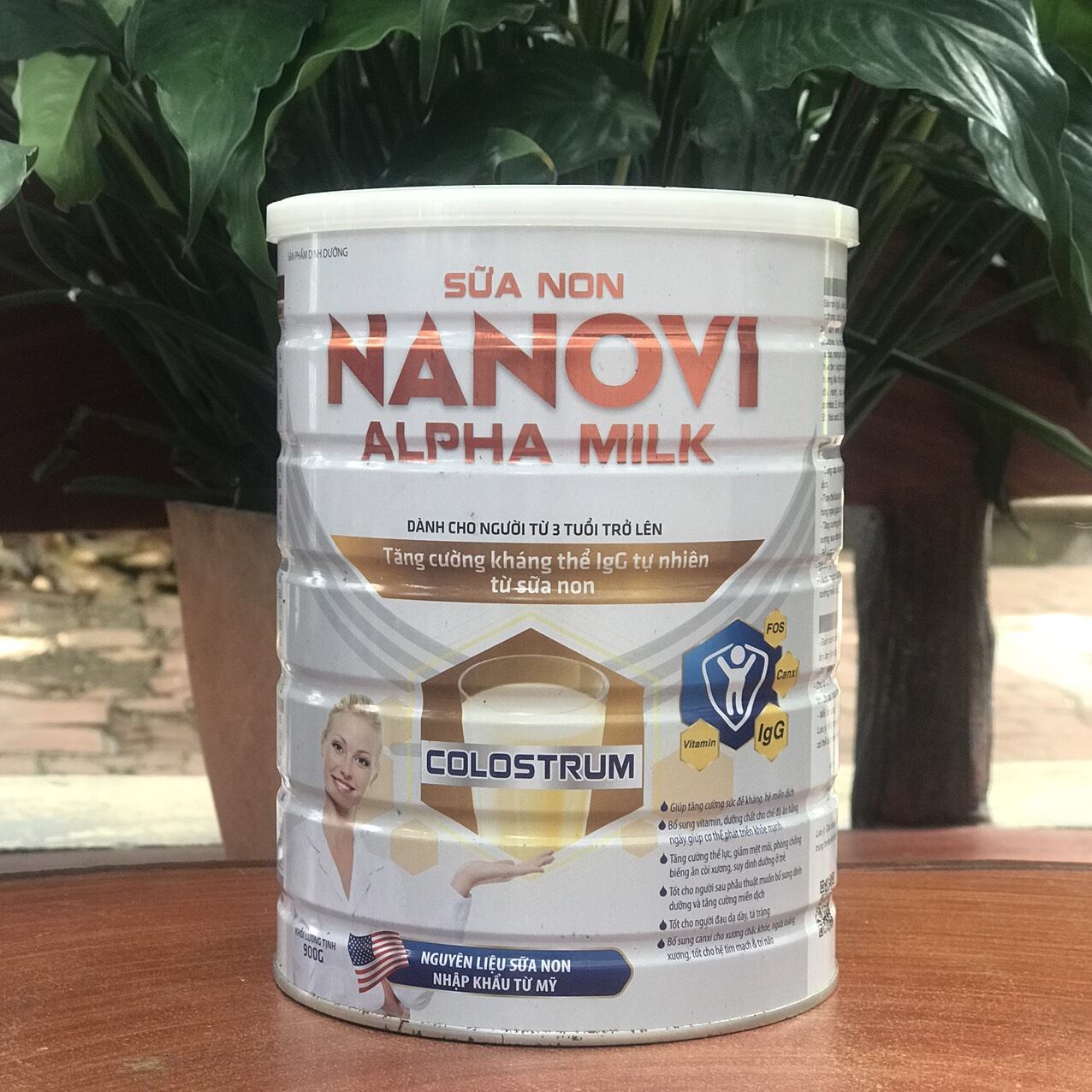 Sữa non NANOVI Anpha Milk 900g tăng cường sức đề kháng