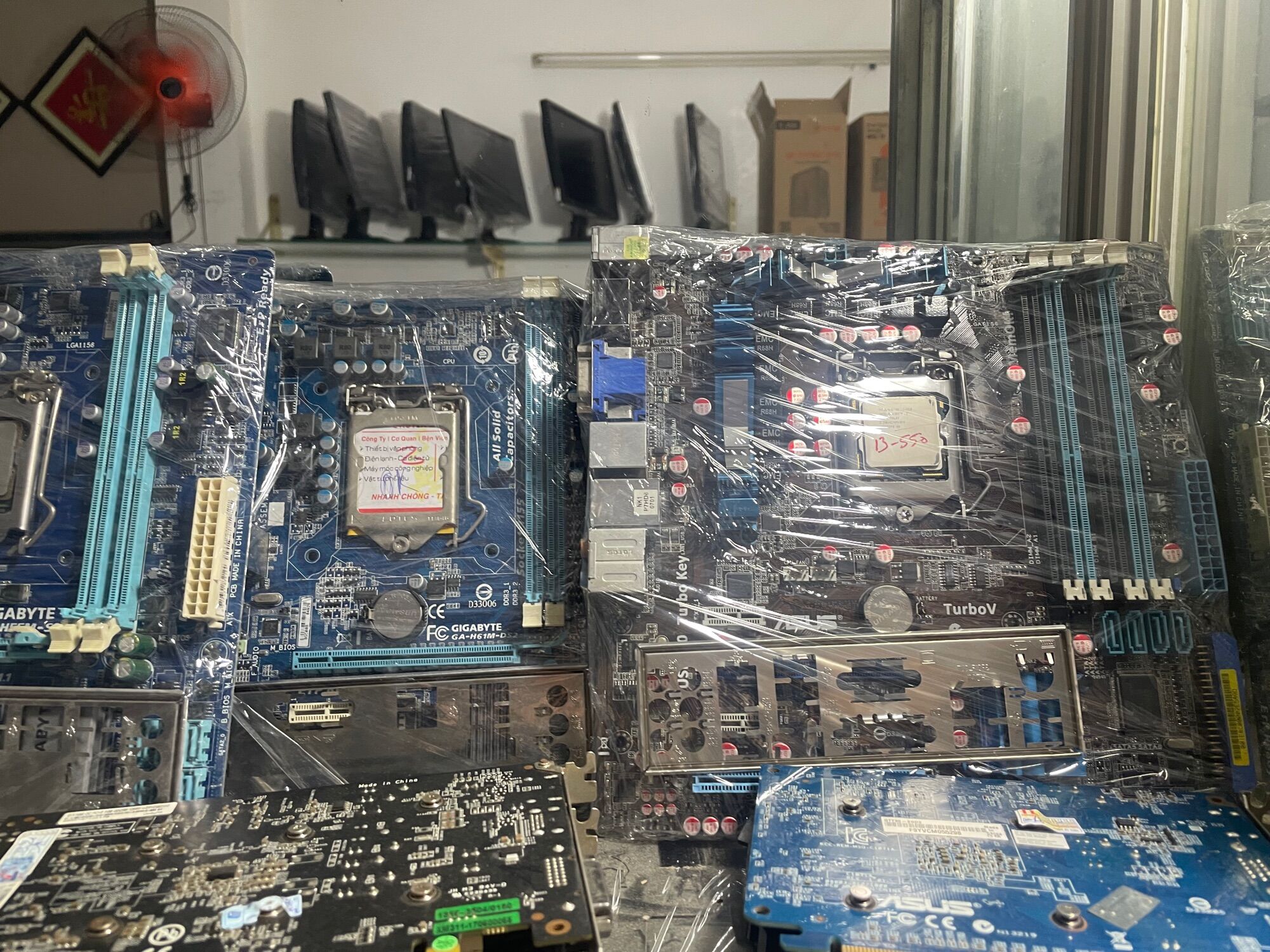 Compo main gigabyte chipset intel h61 + cpu core i7 2600 3.4ghz tặng fan cpu giá rẻ