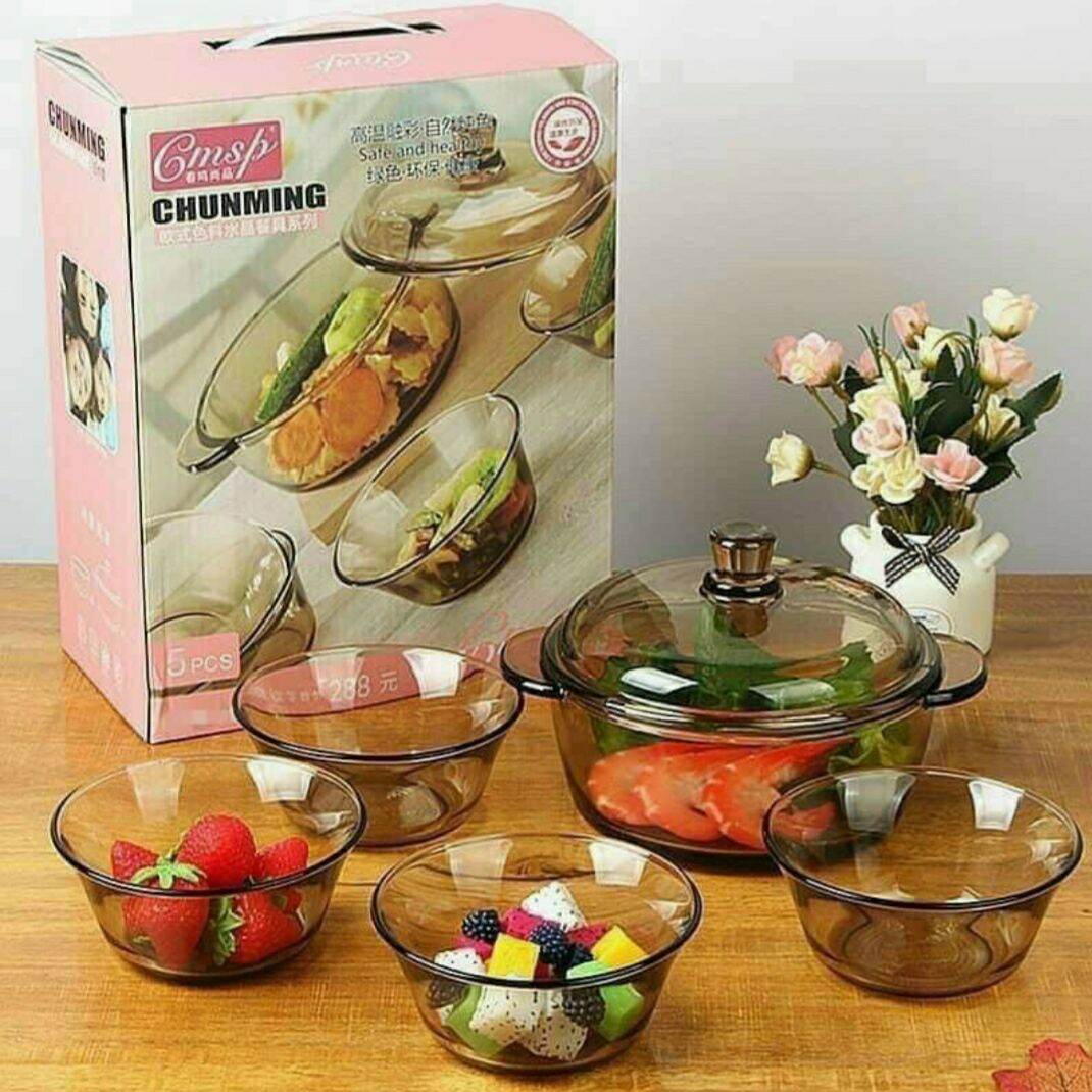 Bộ xong và bát thủy tinh