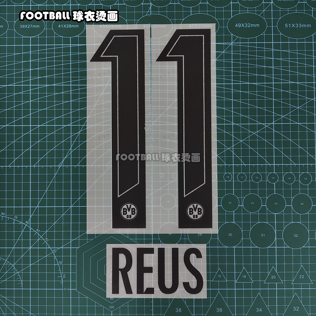 Bộ Sưu Tập Áo Bóng Đá Dortmund 24-25 Home/Cup Version in Chữ Số Cầu Thủ 11 Reus DIY Chuyển Nhiệt in
